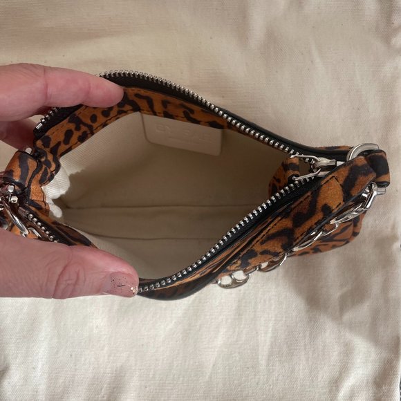 By Far Mini Rachel Leopard Print Bag - Picture 3 of 9